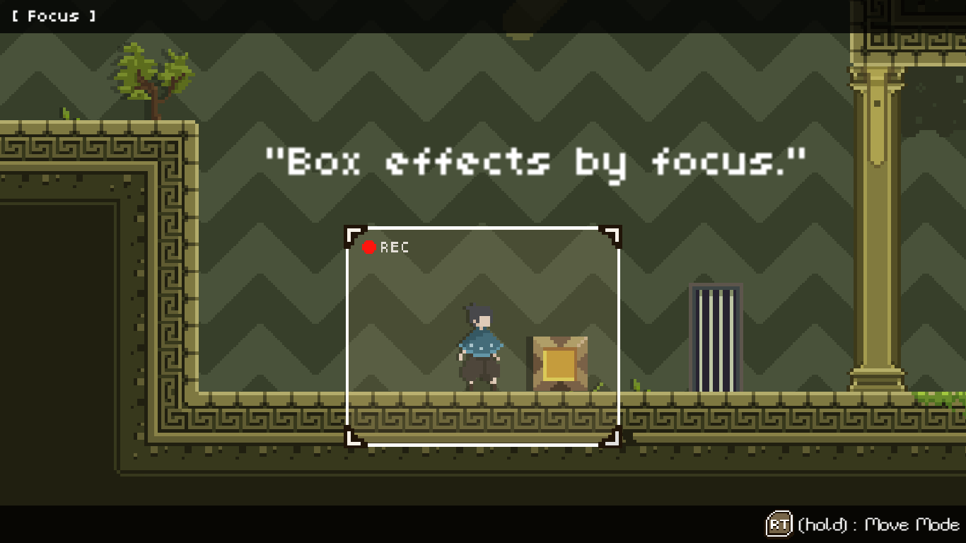 box effect by focus